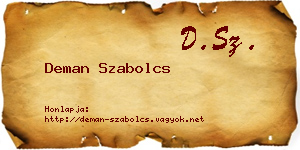 Deman Szabolcs névjegykártya
